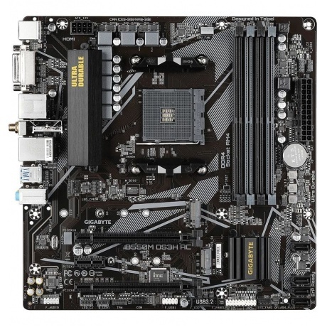 Материнская плата Gigabyte B550M DS3H (B550M DS3H AC) - фото 1