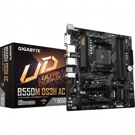 Материнская плата Gigabyte B550M DS3H (B550M DS3H AC) - фото 5