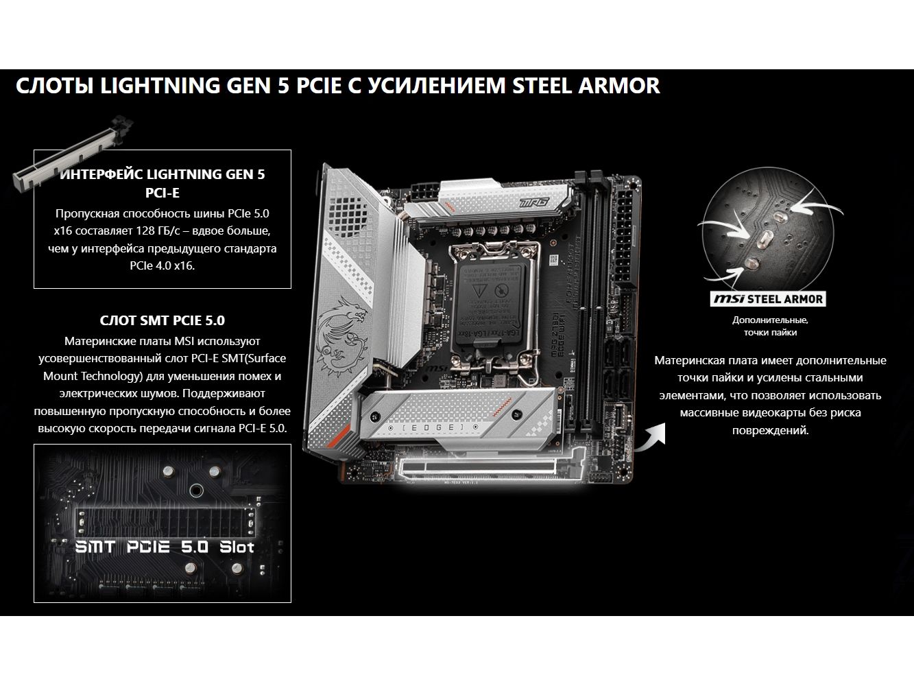 Материнская плата MSI MPG Z790I EDGE WIFI - фото 16