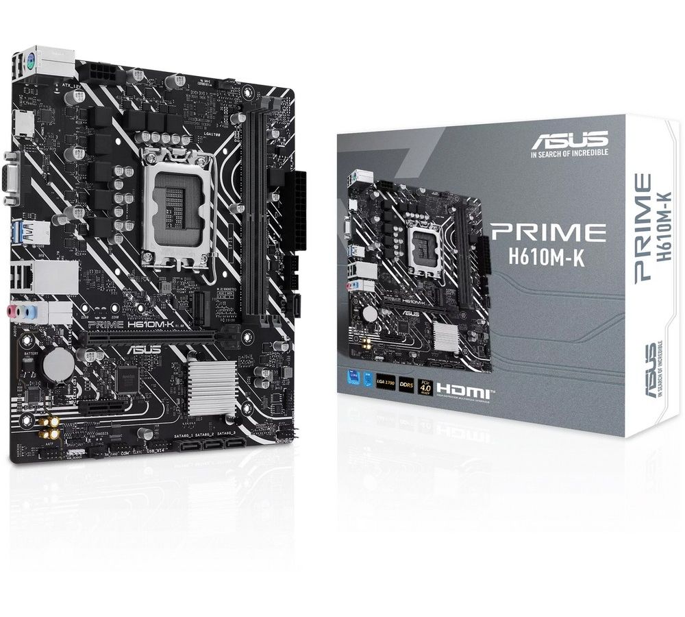 Материнская плата Asus PRIME H610M-K DDR5 (90MB1GA0-M0EAY0) материнская плата asus prime a320i k soc am4 90mb11t0 m0eay0