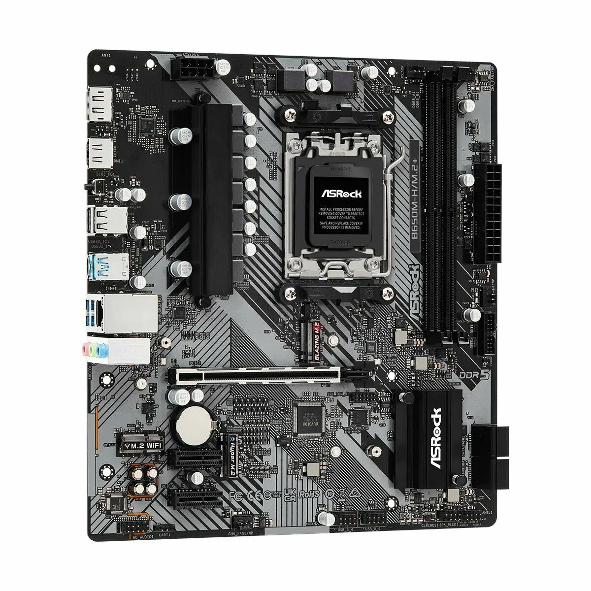 Материнская плата Asrock B650M-H/M.2+, Socket AM5, 2xDDR5-5200 - фото 4