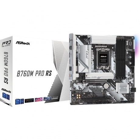 Материнская плата Asrock B760M PRO RS, Socket 1700, 4xDDR5-4800 - фото 3
