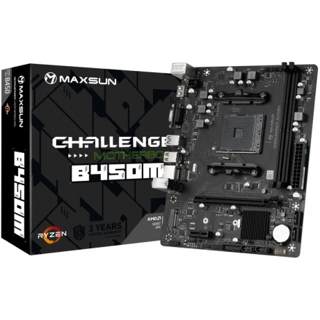 Материнская плата MAXSUN MS-Challenger B450M 2xDDR4 (6940709693032) - фото 6