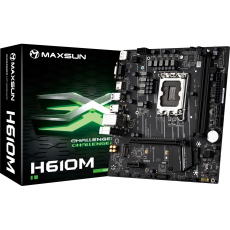 Материнская плата MAXSUN MS-Challenger H610M 1700 2xDDR4 (6940709698518) - фото 11