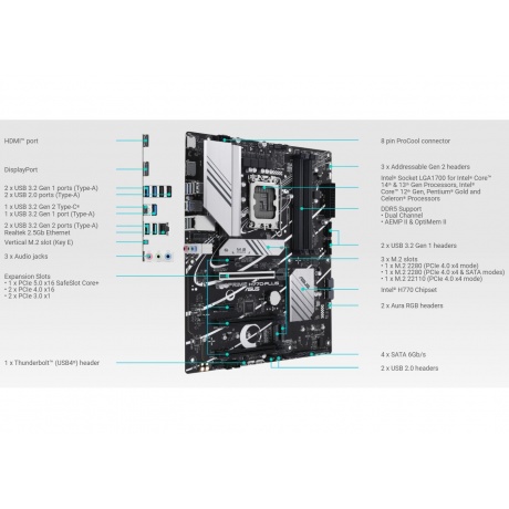Материнская плата Asus PRIME H770-PLUS (90MB1EE0-M0EAY0) - фото 13