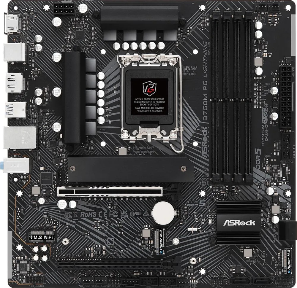 Материнская плата Asrock B760 S1700 (B760M PG LIGHTNING) - фото 1