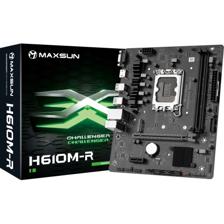 Материнская плата MAXSUN MS-Challenger H610M-R 2*DDR4 (6940709699621) - фото 6