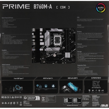 Материнская плата Asus PRIME B760M-A-CSM - фото 8