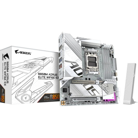 Материнская плата Gigabyte B850M EAGLE WF6E ICE - фото 11