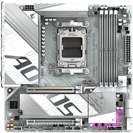 

Материнская плата Gigabyte B850M AORUS ELITE WIFI6E ICE