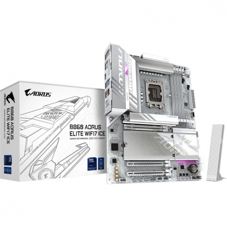 Материнская плата Gigabyte B860 AORUS ELITE WIFI7 ICE - фото 6