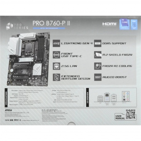 Материнская плата MSI PRO B760-P II - фото 8