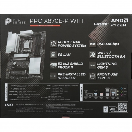 Материнская плата MSI PRO X870E-P WIFI - фото 8