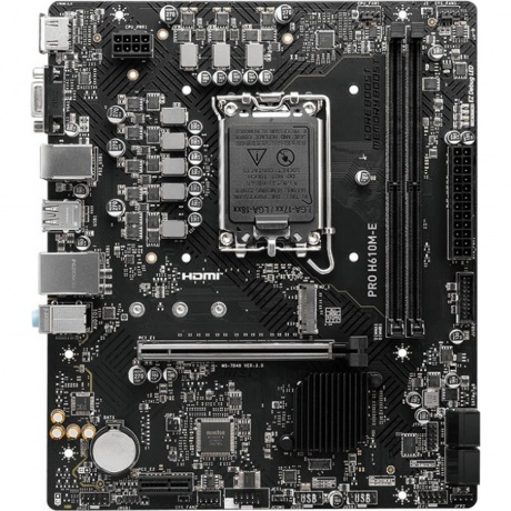 Материнская плата MSI PRO H610M-E H610 LGA1700 2*DDR5 - фото 3