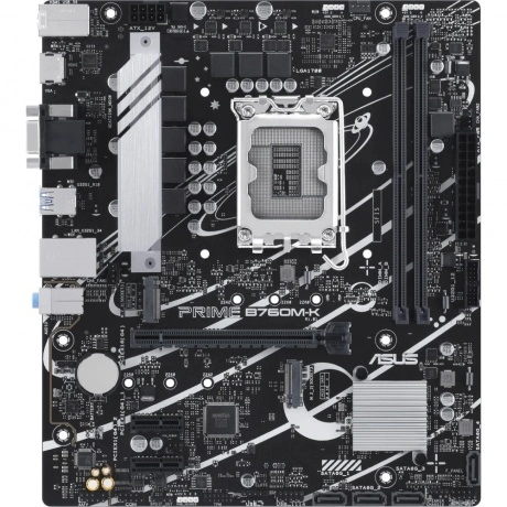 Материнская плата ASUS PRIME B760M-K, LGA1700, B760, 2*DDR5