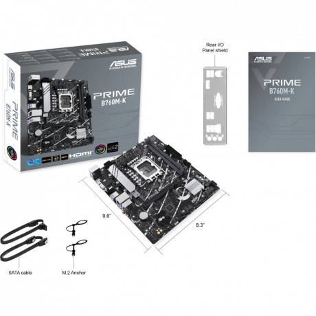 Материнская плата ASUS PRIME B760M-K, LGA1700, B760, 2*DDR5 - фото 5