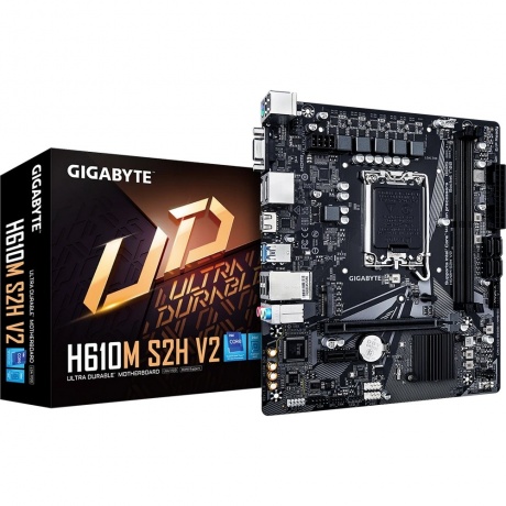 Материнская плата GIGABYTE H610M S2H, LGA1700, H610, 2*DDR5 - фото 4