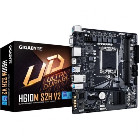 Материнская плата GIGABYTE H610M S2H, LGA1700, H610, 2*DDR5 - фото 5