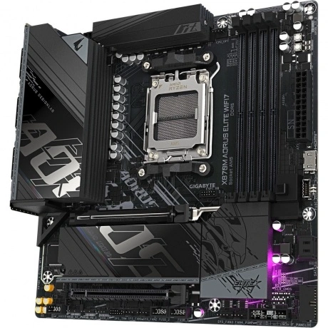 Материнская плата GIGABYTE X870M AORUS ELITE WIFI7, AM5, B850, 4...