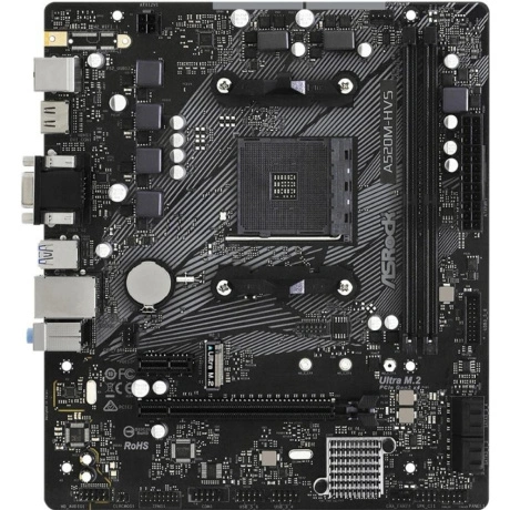 Материнская плата ASRock A520M-HVS, AM4, AMD A520, 2xDDR4, 4xSAT...