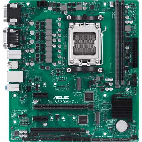 Материнская плата ASUS Pro A620M-C-CSM, AM5, AMD A620, 2xDDR5, 4...