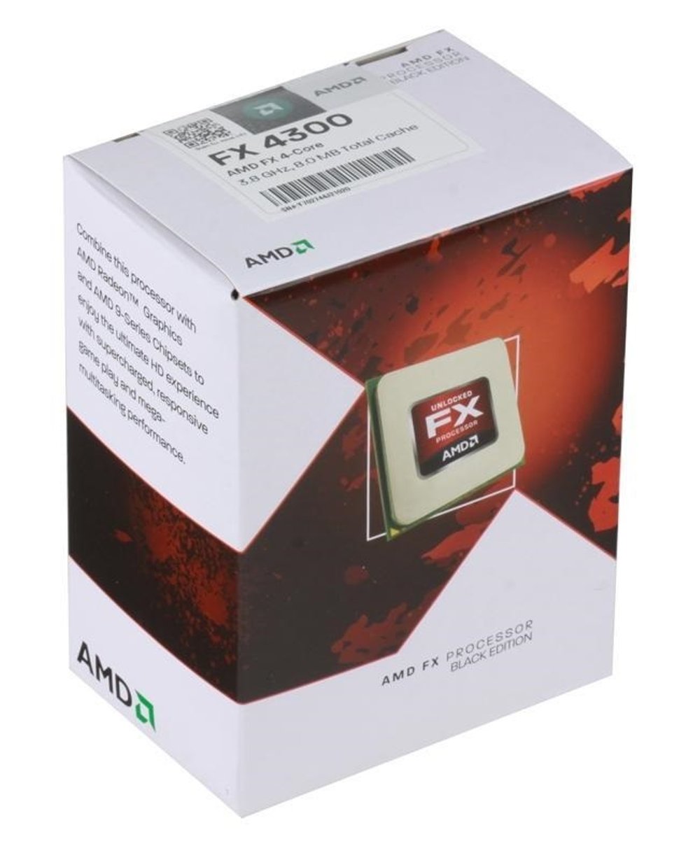 Процессор AMD FX-4300 AM3+ FD4300WMHKSBX BOX процессор amd fx 4300 am3 4 x 3800 мгц oem