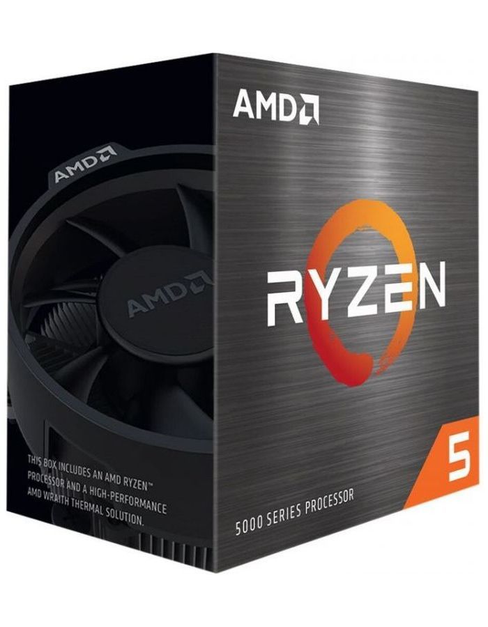 Процессор AMD Ryzen 5 5600X (100-100000065BOX) Box процессор amd ryzen 7 7700x 100 000000591 zen 4 8c 16t 4 5 5 4ghz am5 l3 32mb 5nm radeon graphics 2 2ghz 105w tdp