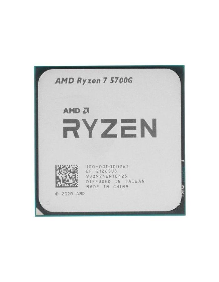 Процессор AMD Ryzen 7 5700G TRAY (100-000000263) процессор amd ryzen 7 5700g am4 8 x 3800 мгц box