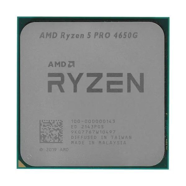 Процессор AMD Ryzen 5 PRO 6C/12T 4650G Oem (AW100000000143) процессор amd am4 ryzen 5 3400g tray без кулера 3 7ghz 4core 4mb radeon vega 11 yd3400c5m4mfh