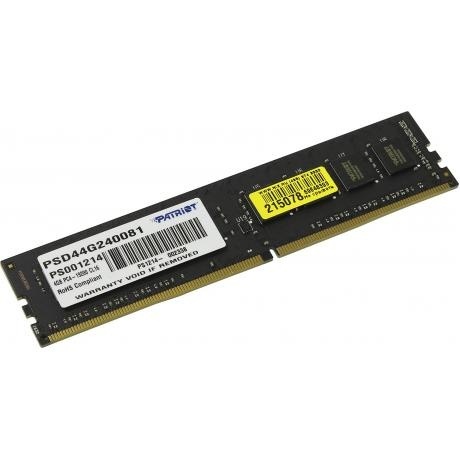 

Память оперативная DDR4 Patriot 4Gb 2400MHz (PSD44G240081)
