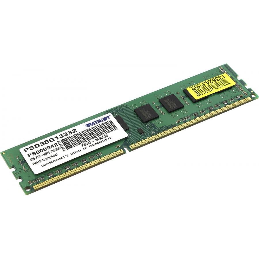 Память DDR3 Patriot 8Gb Signature Line (PSD38G13332)
