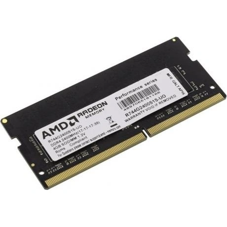 Память SO-DIMM DDR4 AMD 4Gb 2400MHz (R744G2400S1S-UO)