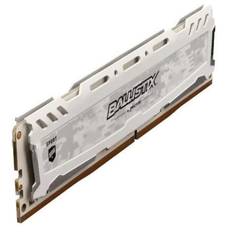 Память DDR4 Crucial 16GB CL15 DR x8 Unbuffered Ballistix Sport LT White (BLS16G4D30AESC) - фото 2