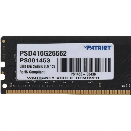Память оперативная DDR4 Patriot 16Gb 2666MHz (PSD416G26662) - фото 3