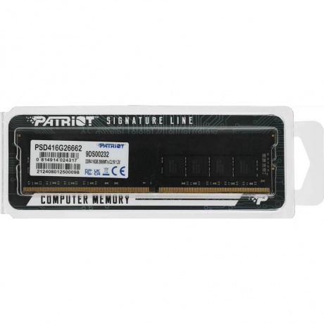 Память оперативная DDR4 Patriot 16Gb 2666MHz (PSD416G26662) - фото 6