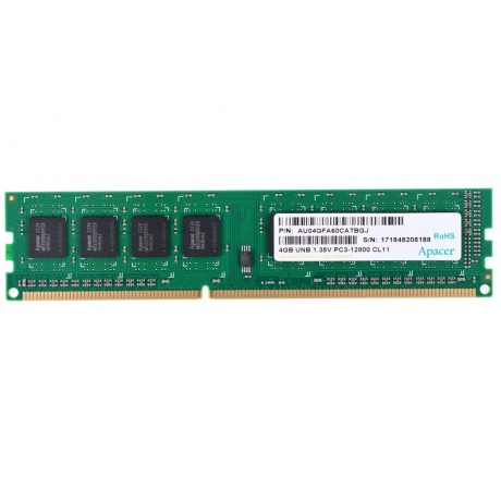 Оперативная память Apacer 4GB DDR3 UDIMM (AU04GFA60CATBGJ/DG.04G2K.KAM) - фото 2