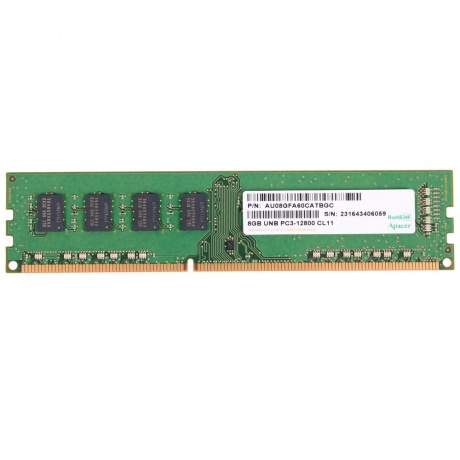 Оперативная память Apacer 8GB DDR3 UDIMM (AU08GFA60CATBGC/DL.08G2K.KAM) - фото 1