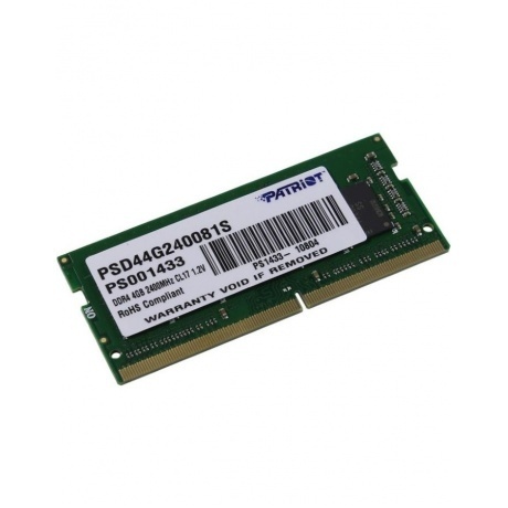 

Память оперативная DDR4 Patriot 4Gb 2400MHz (PSD44G240081S)