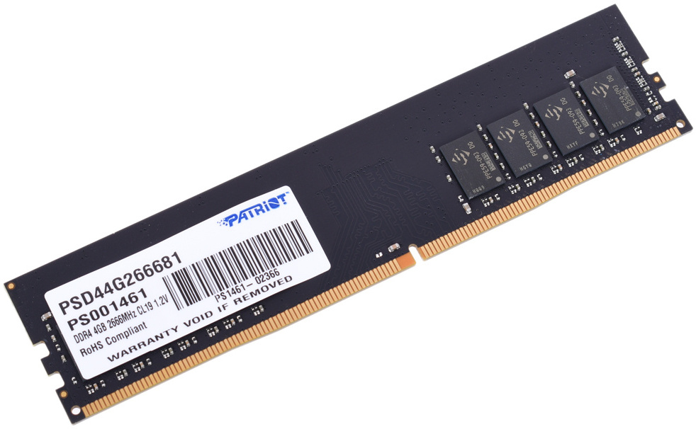 

Память оперативная DDR4 Patriot 4Gb 2666MHz (PSD44G266681H