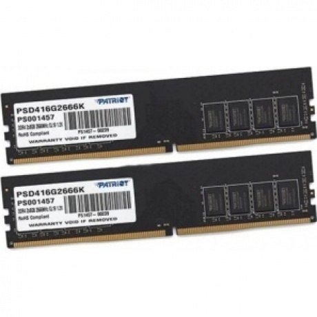 

Память оперативная DDR4 Patriot 16Gb (2x8Gb) 2666MHz (PSD416G2666K)