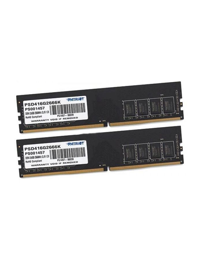 цена Память оперативная DDR4 Patriot 16Gb (2x8Gb) 2666MHz (PSD416G2666K)