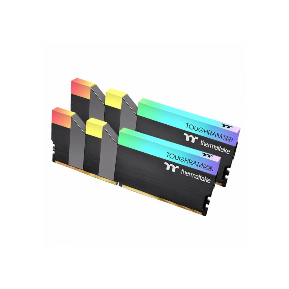 Память оперативная DDR4 Thermaltake Toughram RGB 16Gb (2x8Gb) 4000MHz (R009D408GX2-4000C19A) оперативная память для компьютера thermaltake toughram rgb dimm 64gb ddr4 3200 mhz r009r432gx2 3200c16a