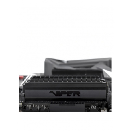 Память оперативная DDR4 Patriot Blackout Kit 32Gb (16Gbx2) 3200MHz (PVB432G320C6K) - фото 5