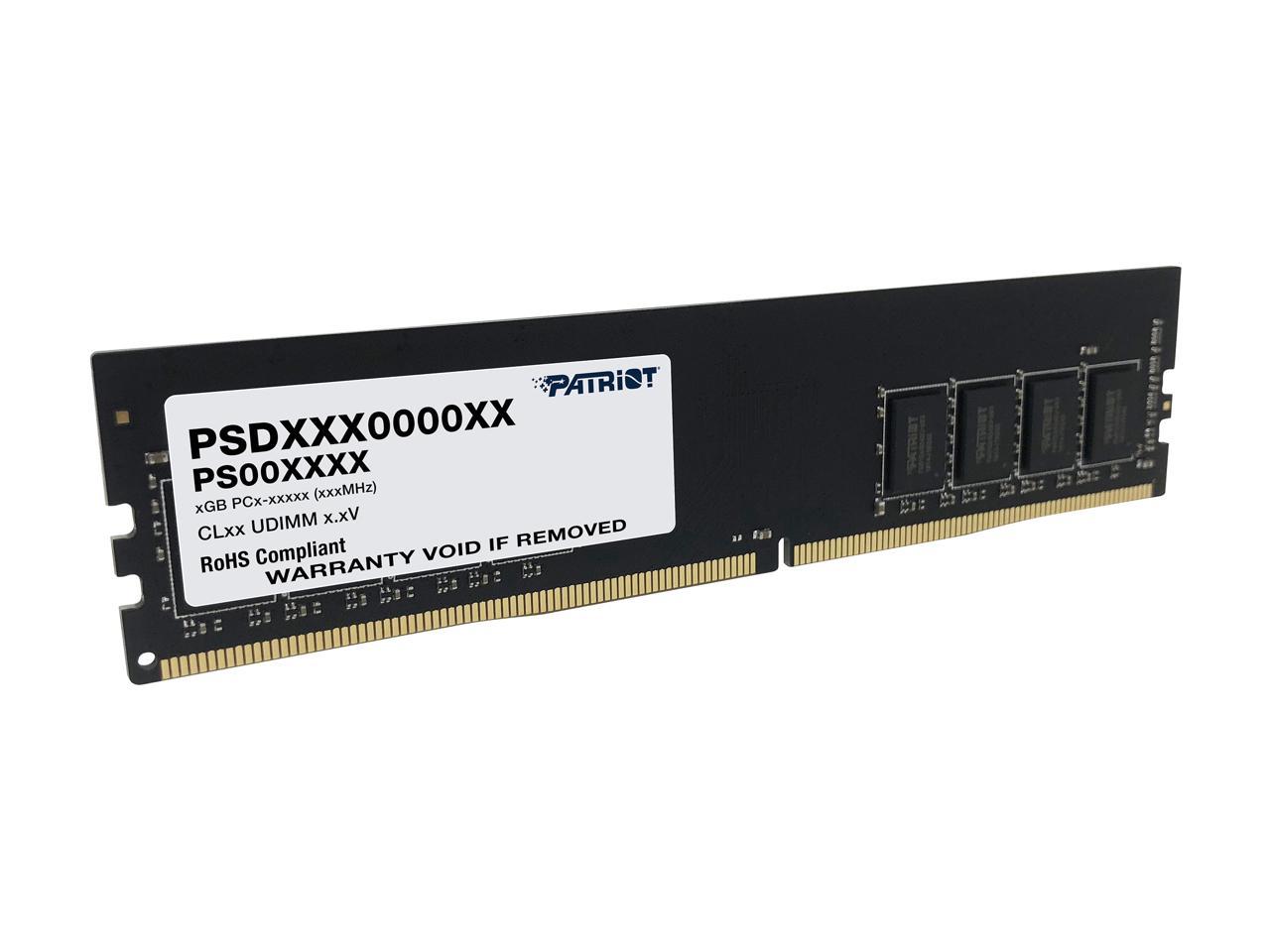 Память оперативная DDR4 Patriot Signature 8Gb 3200MHz (PSD48G320081) память оперативная ddr4 patriot signature 16gb 3200mhz psd416g32002s