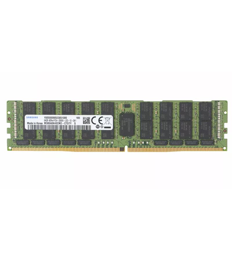 Память оперативная DDR4 Samsung 64Gb 3200MHz (M393A8G40AB2-CWE) память ddr4 samsung m393a8g40bb4 cwe 64gb dimm ecc reg pc4 25600 cl21 3200mhz