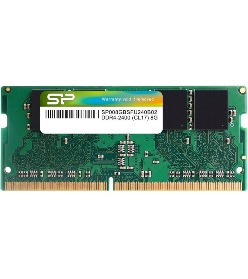 Оперативная память Silicon Power 8GB 2666МГц DDR4 CL19 SODIMM 1Gx8 SR SP008GBSFU266B02 цена и фото