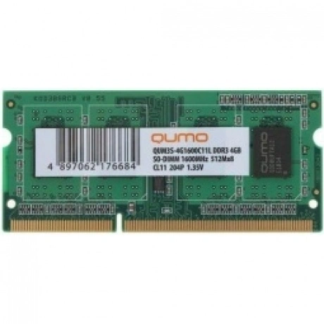 Память оперативная DDR3 Qumo 4Gb 1600MHz (QUM3S-4G1600C11L)