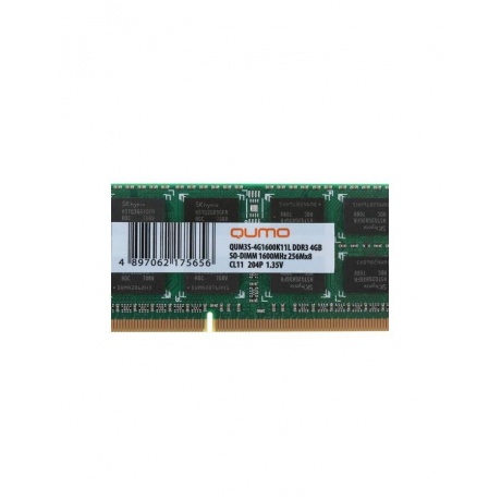 Память оперативная DDR3 Qumo 4Gb 1600MHz (QUM3S-4G1600K11L) - фото 3