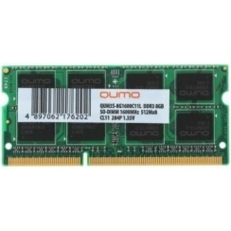 Память оперативная DDR3 Qumo 8Gb 1600MHz (QUM3S-8G1600C11L)
