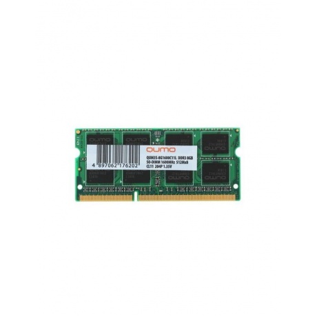 Память оперативная DDR3 Qumo 8Gb 1600MHz (QUM3S-8G1600C11L) - фото 1